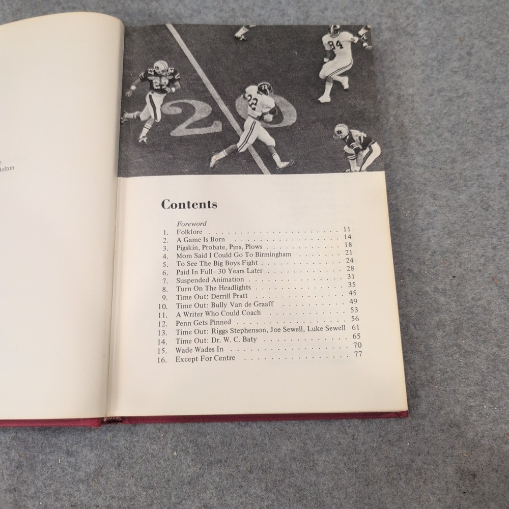 The Crimson Tide A Story of Alabama Football Clyde Bolton Signed 1972 Hardcover - Picture 6 of 7